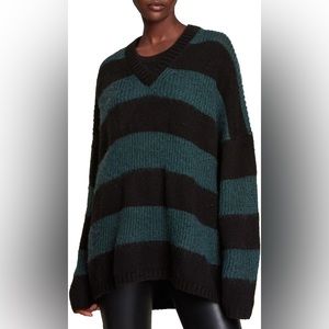 Allsaints Lou Sparkle V-Neck Sweater